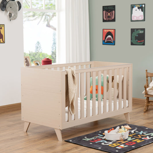 Babymore Dante Cot Bed 140 x 70 cm Natural