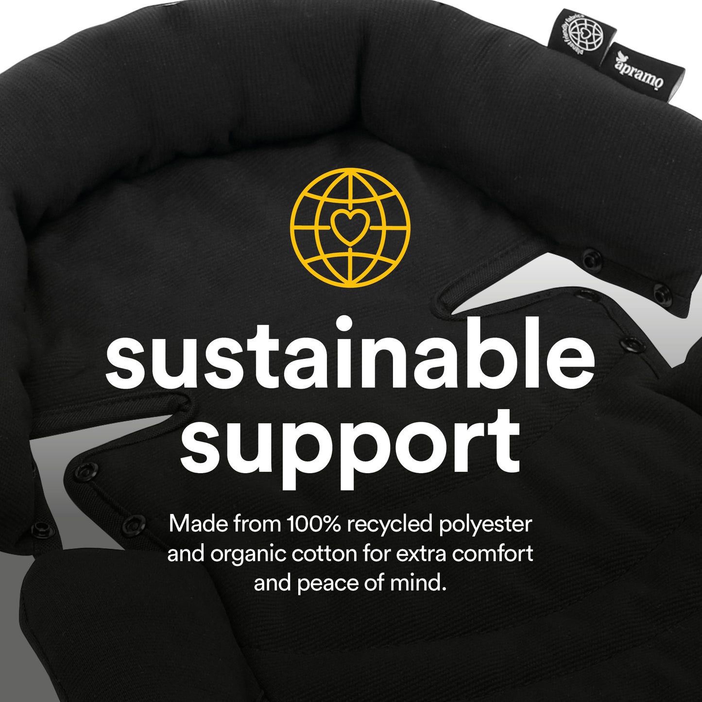 apramo universal double layer cosy snug head support