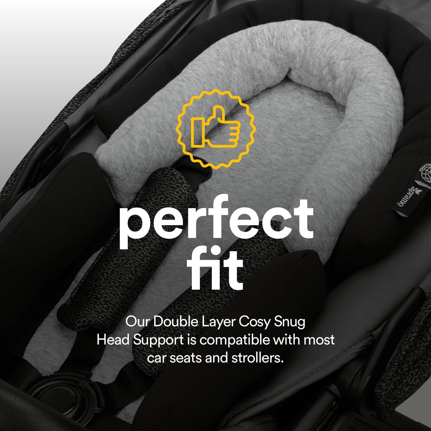 apramo universal double layer cosy snug head support