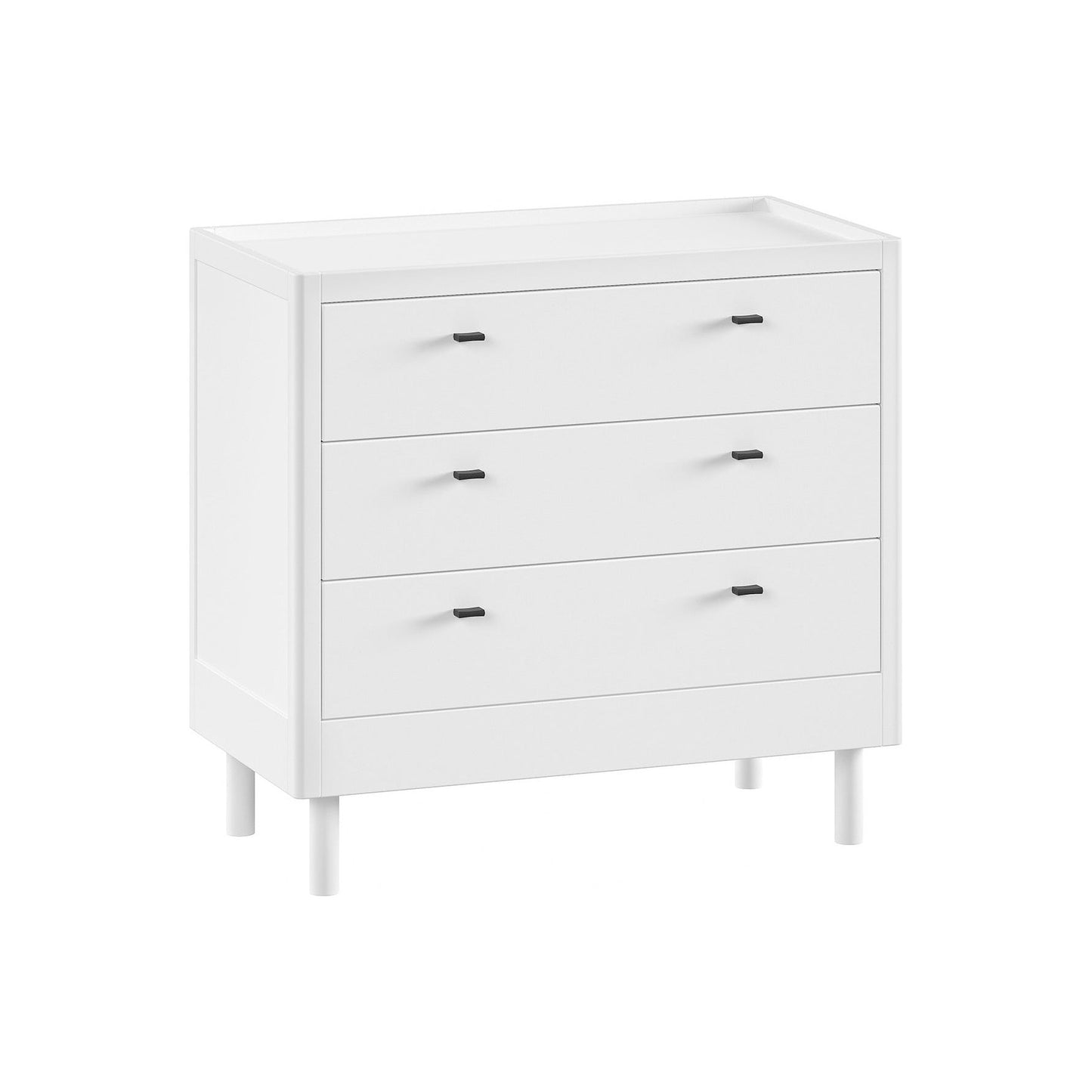 VIPACK JAXX FORREST 3 piece room set with 3 drawer chest white