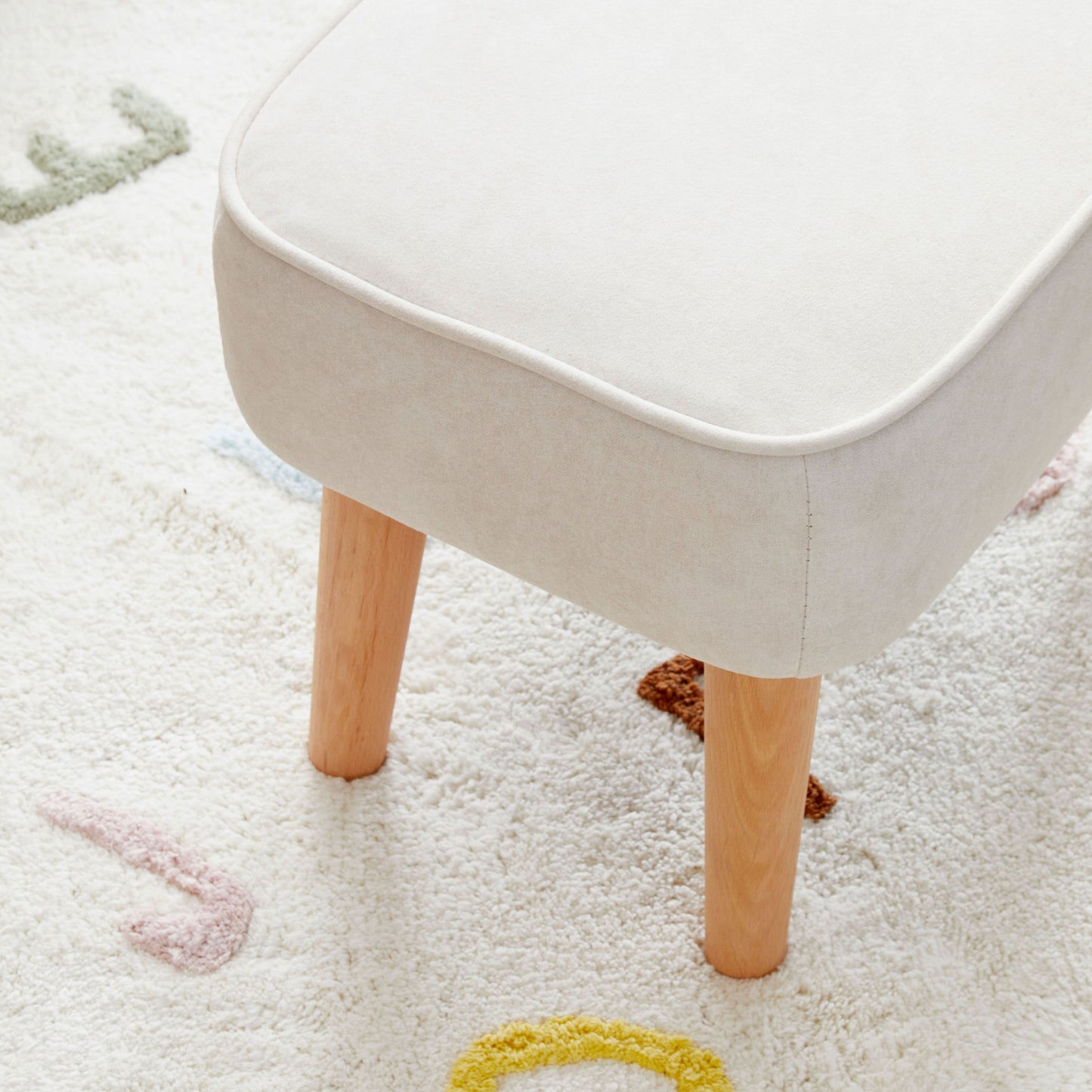 Babymore Freya Nursing Chair with Stool Cream