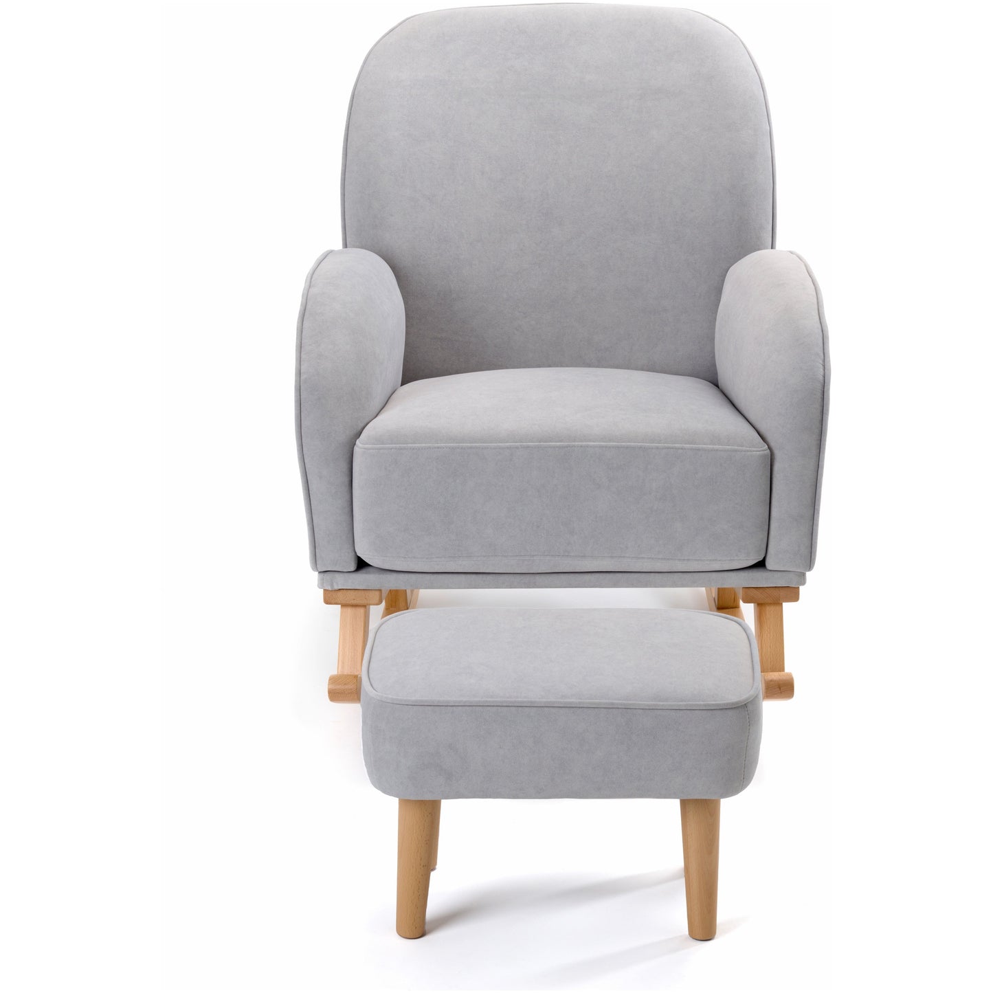 Babymore Freya Nursing Chair with Stool Grey