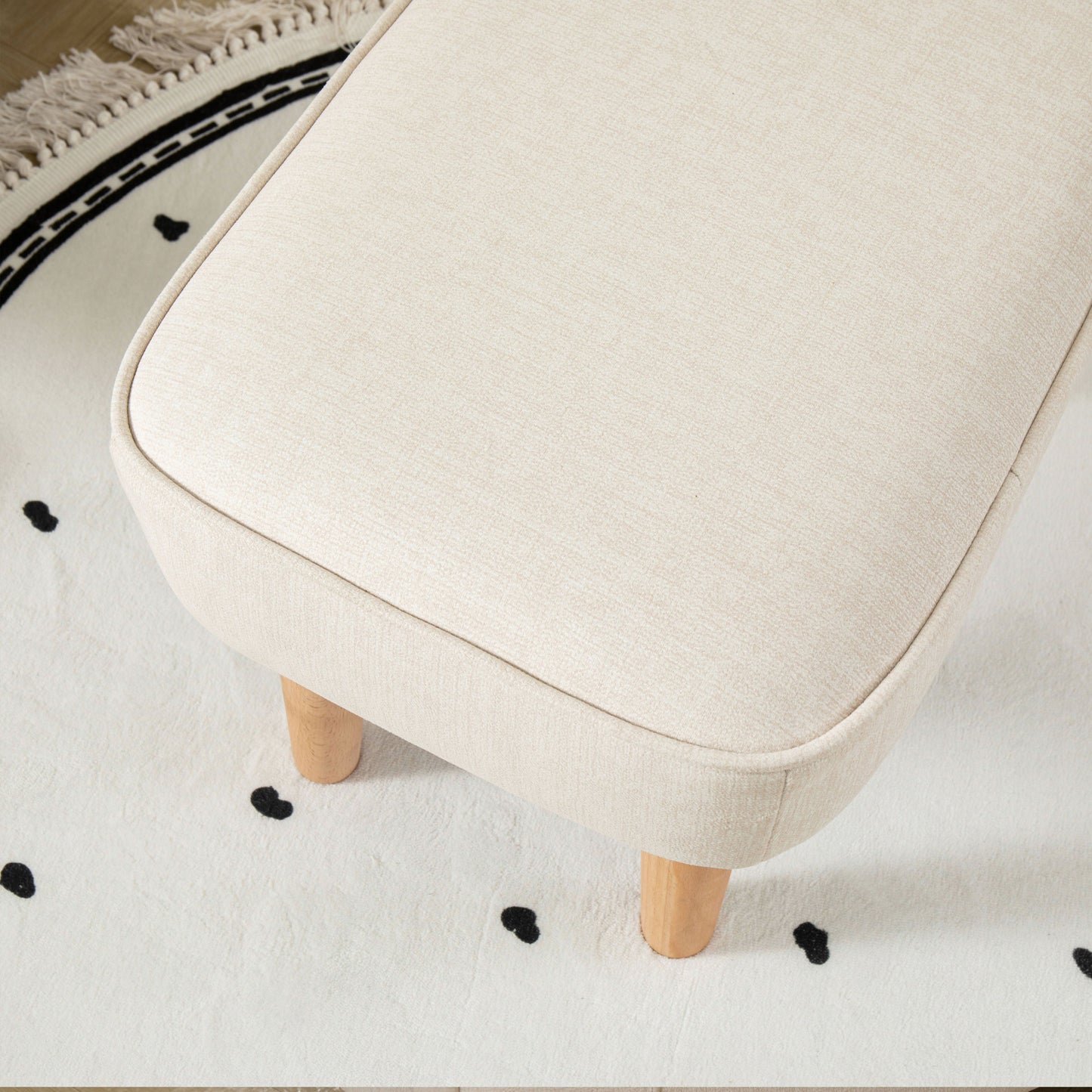 Babymore Ida Nursing Chair with Stool Ivory