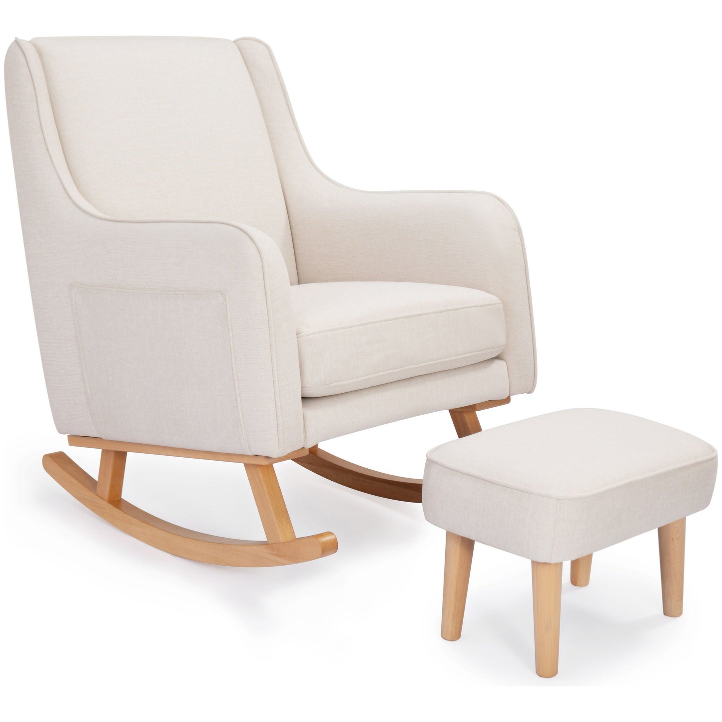 Babymore Ida Nursing Chair with Stool Ivory