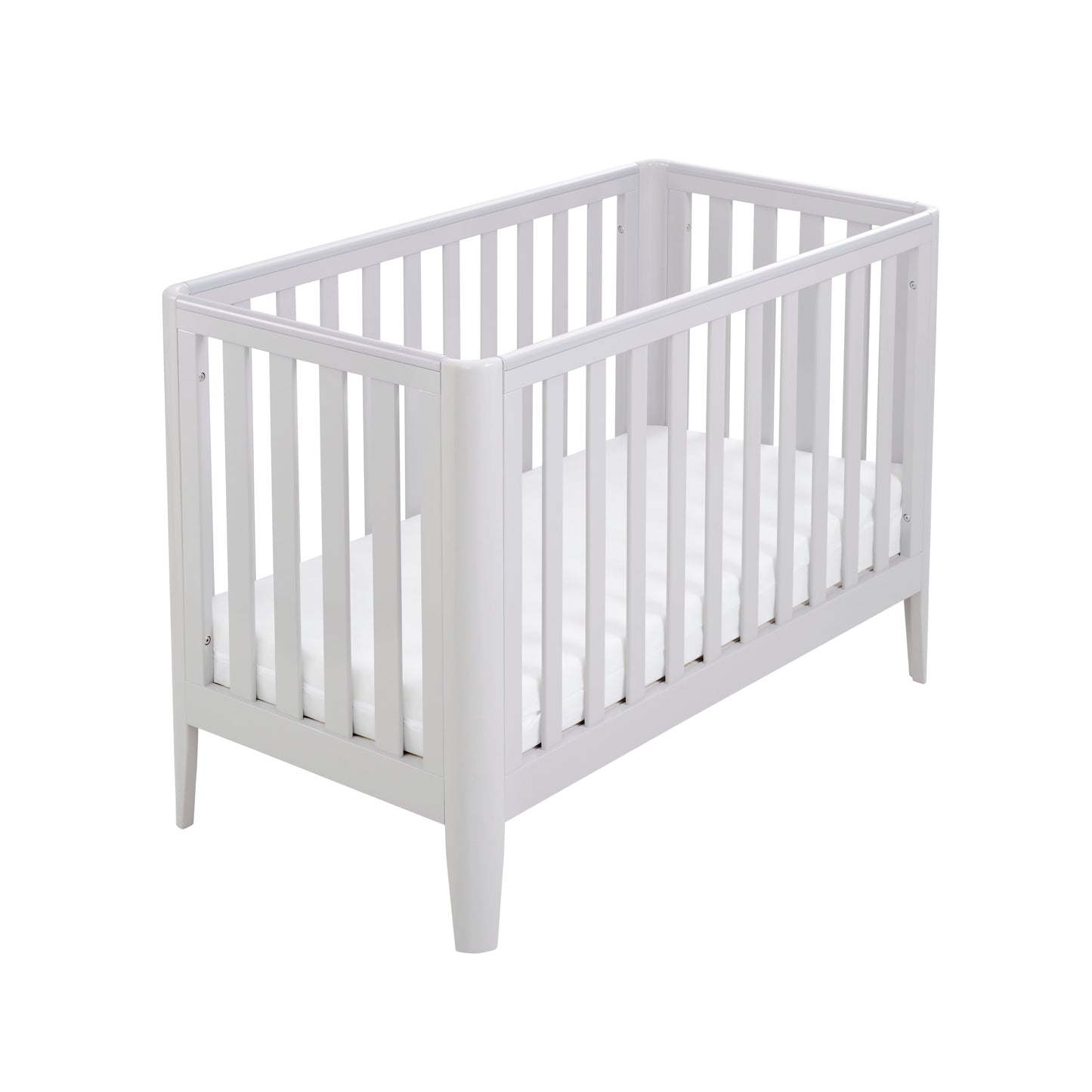 Babymore Iris Cot Bed 120 x 60cm Grey
