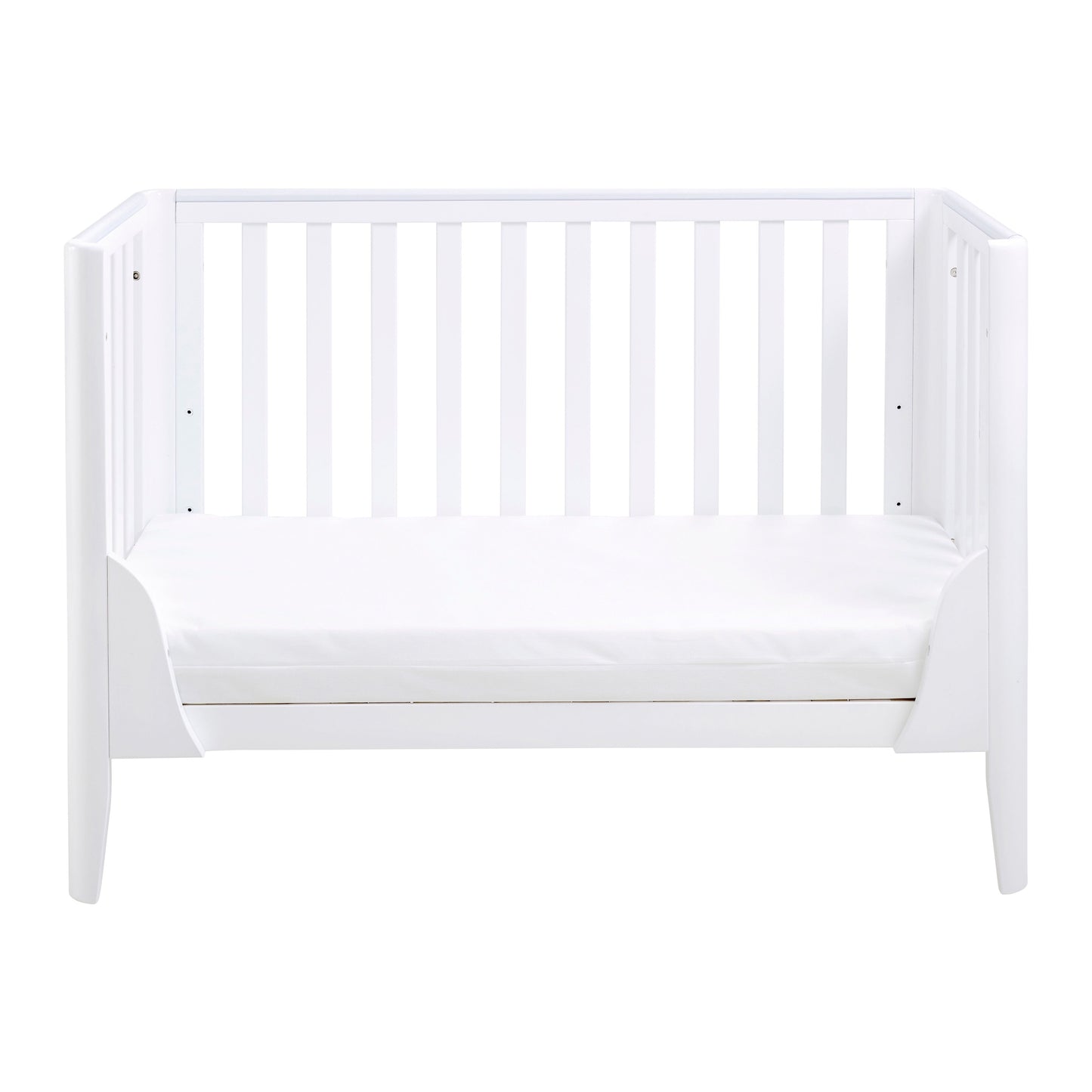 Babymore Iris Cot Bed 120 x 60cm White