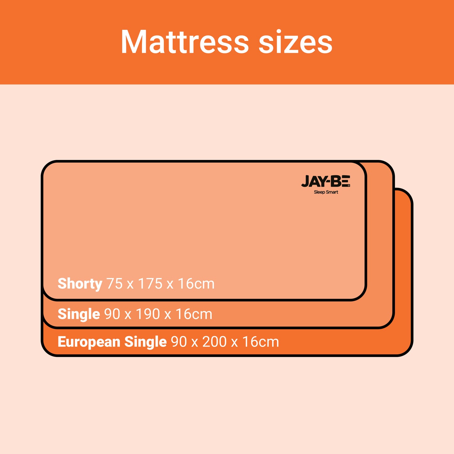 Jay-Be Simply Kids Foam Free Sprung Mattress 90 x 190cm