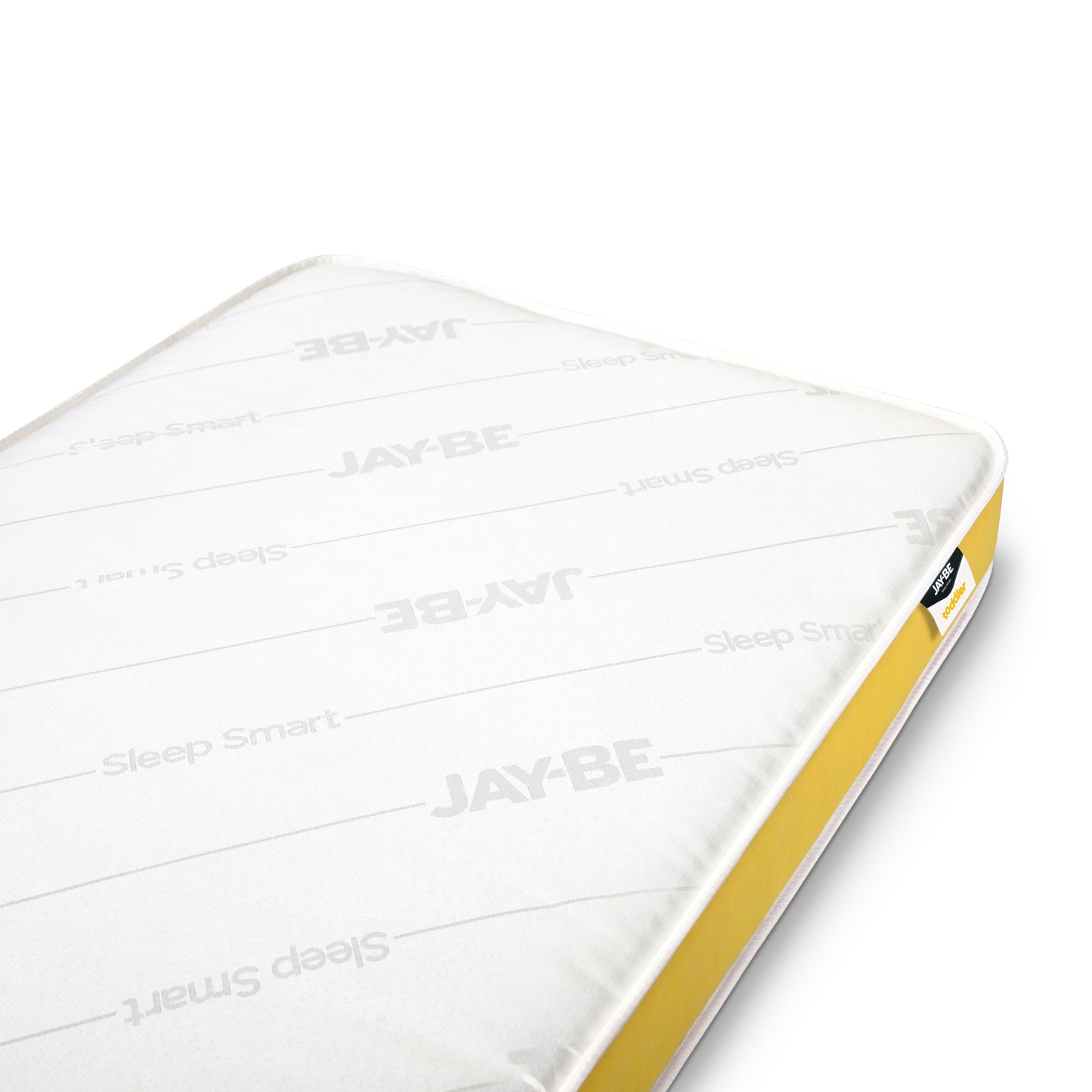 Jay-Be anti allergy e-pocket sprung toddler mattress 140x70cm on a white background