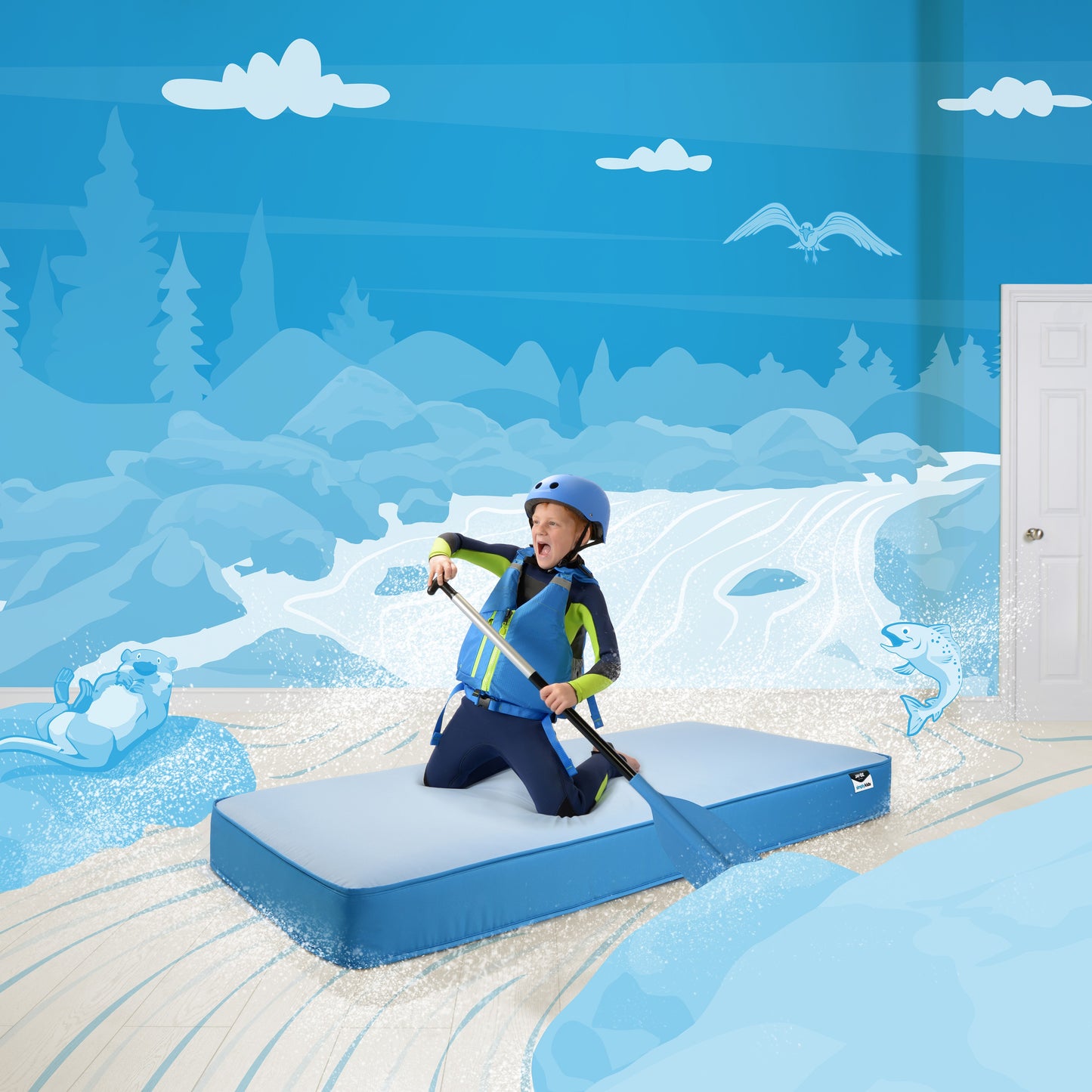 Jay-Be Simply Kids Waterproof Antimicrobial Sustainably Made Sprung Mattress 90 x 200cm