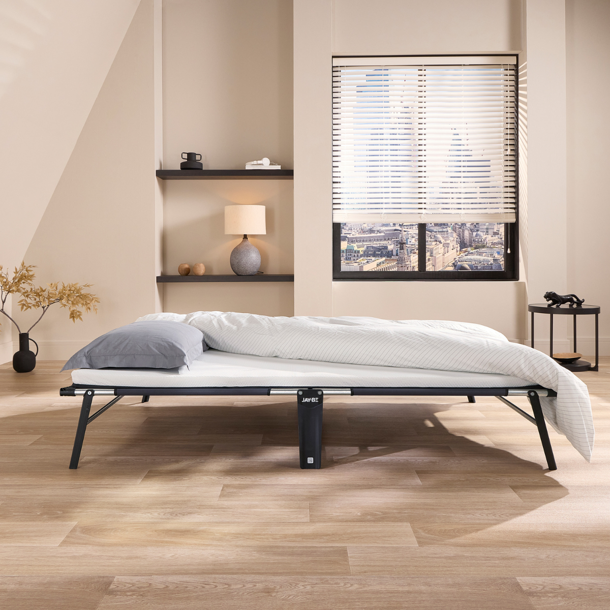 Jay-Be CE120 Compact Folding Bed with Comfort Mattress - Small Double