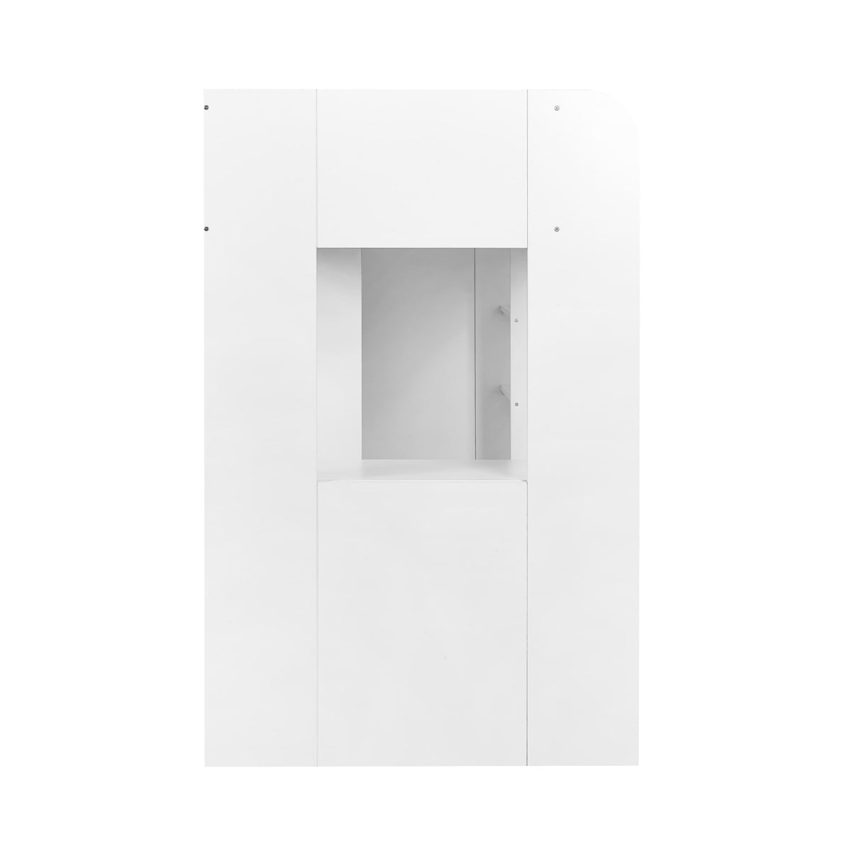 Julian Bowen Vision Kids High Sleeper Bed White - with desk & storage