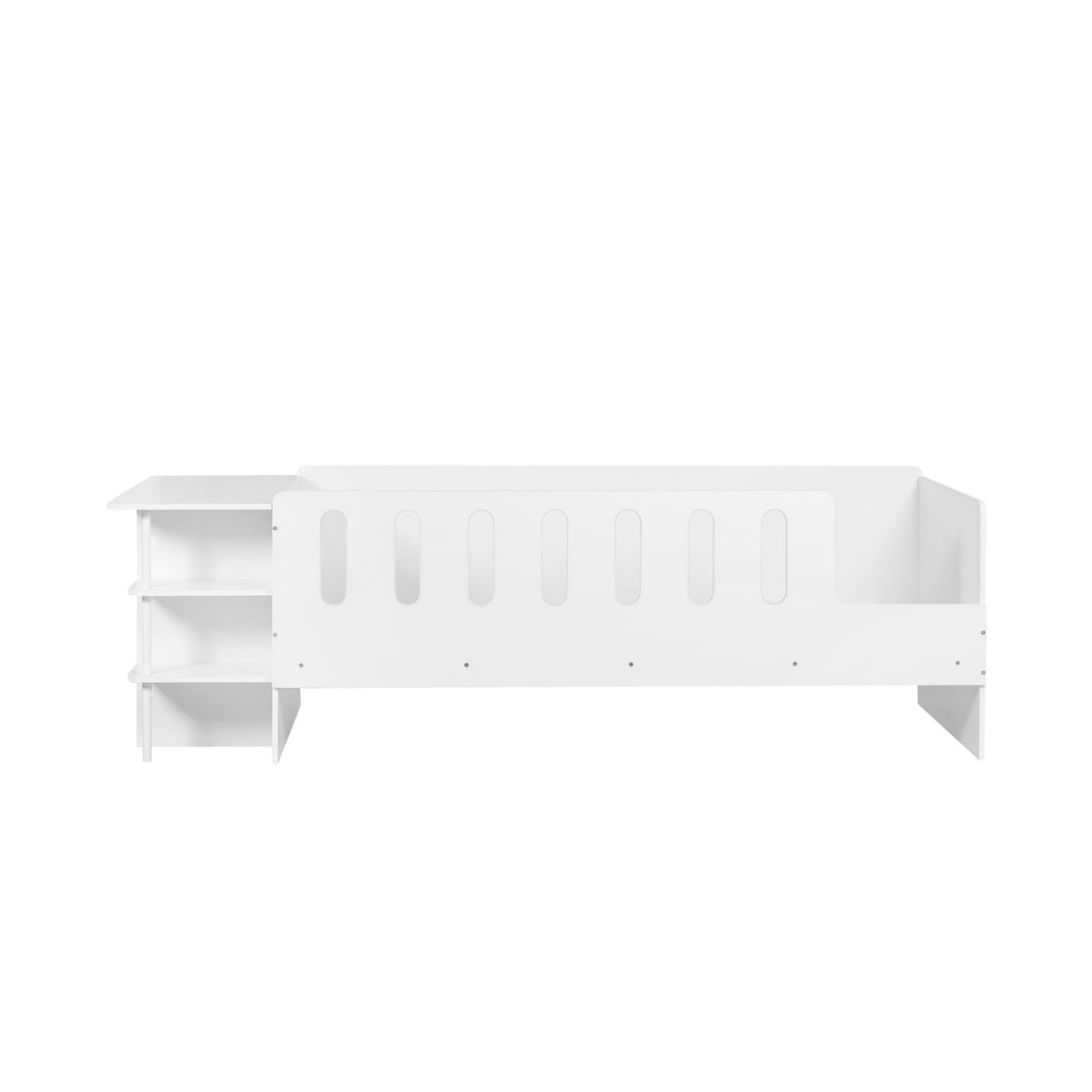 Julian Bowen Vision Kids Low Sleeper Bed White - with desk