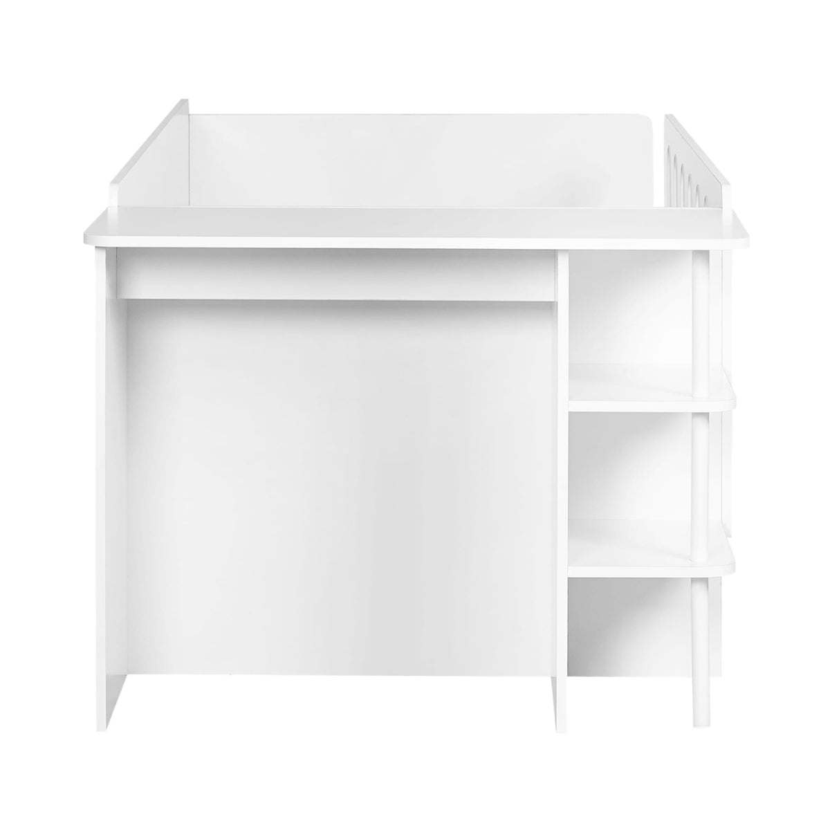 Julian Bowen Vision Kids Low Sleeper Bed White - with desk