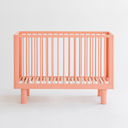 KARL & FRIC Nox cot 120 x 60cm pink inc conversion rail