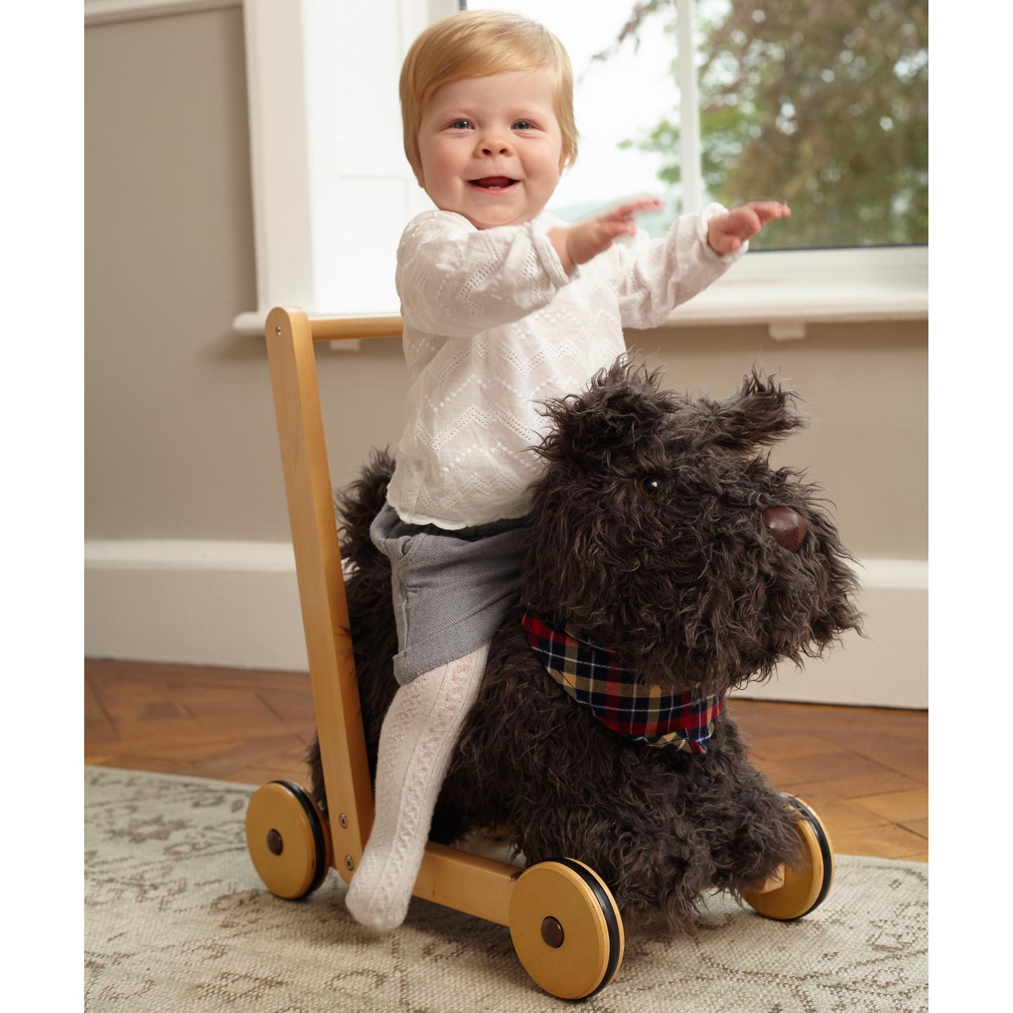 Little Bird Told Me Scottie Dog Push Along Baby Walker