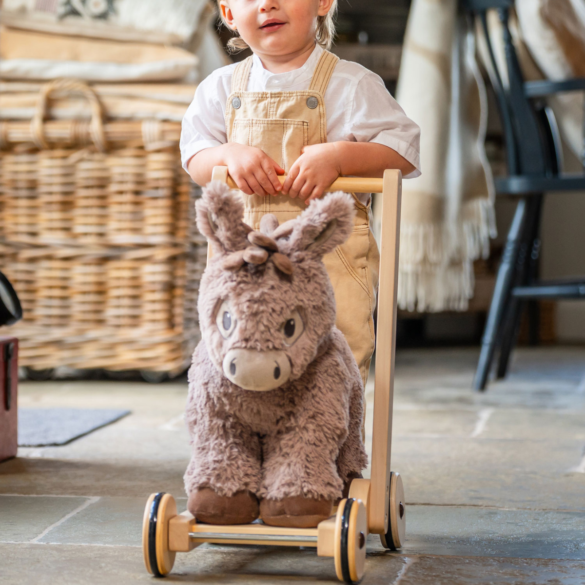 Little Bird Told Me Norbert Donkey Push Along Baby Walker