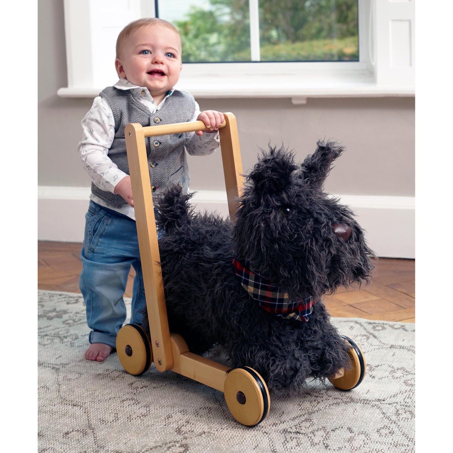 Little Bird Told Me Scottie Dog Push Along Baby Walker