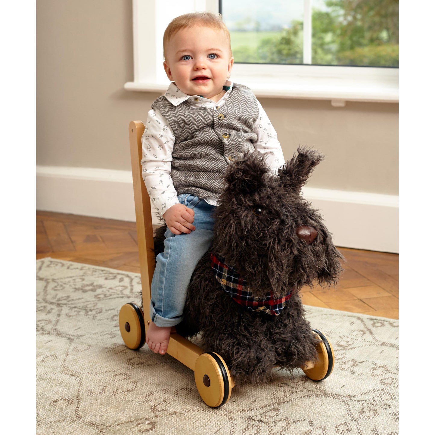 Little Bird Told Me Scottie Dog Push Along Baby Walker