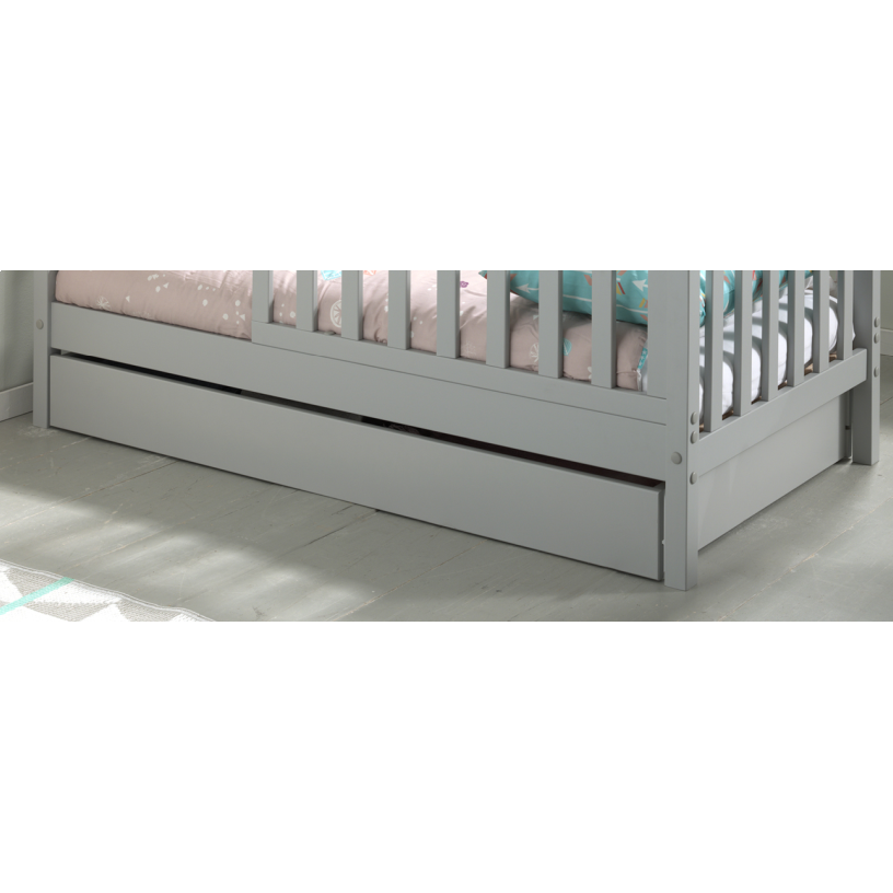 VIPACK JAXX PEUTERBED toddler bed drawer grey