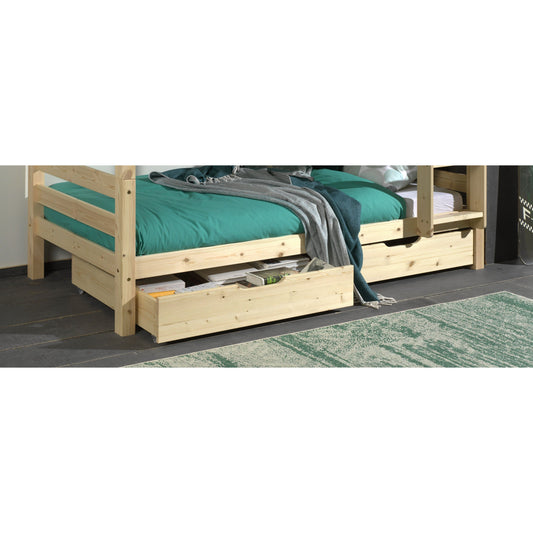 VIPACK PINO pair of drawers for bunk beds natural