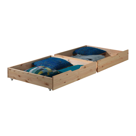 VIPACK PINO pair of drawers for bunk beds natural