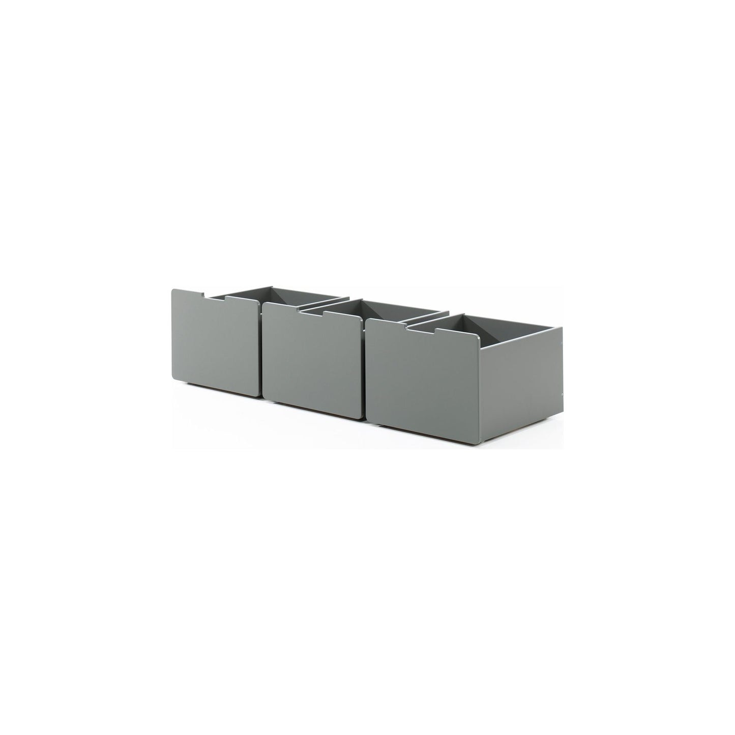 VIPACK PINO set of 3 drawers for mid sleeper low grey
