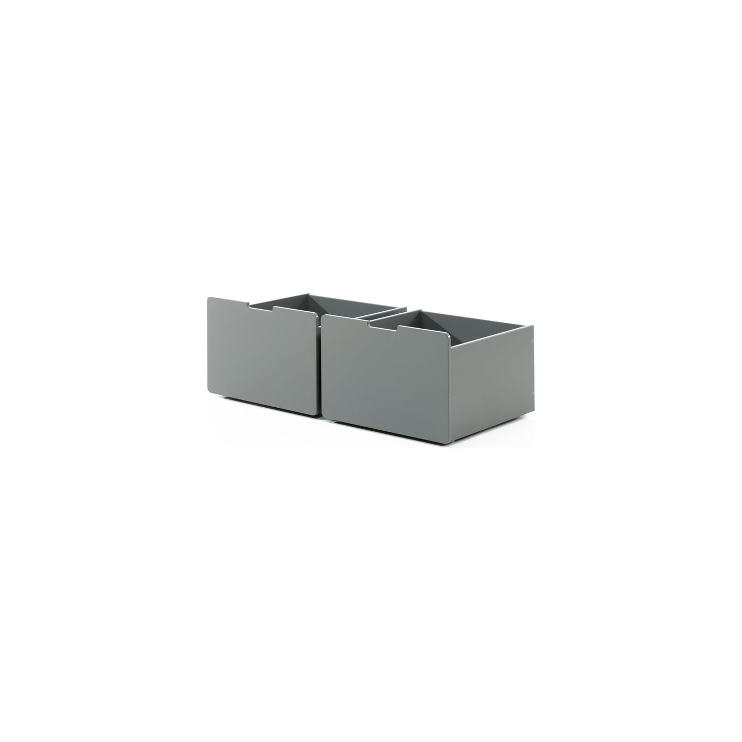 VIPACK PINO set of 2 drawers for mid sleeper low grey