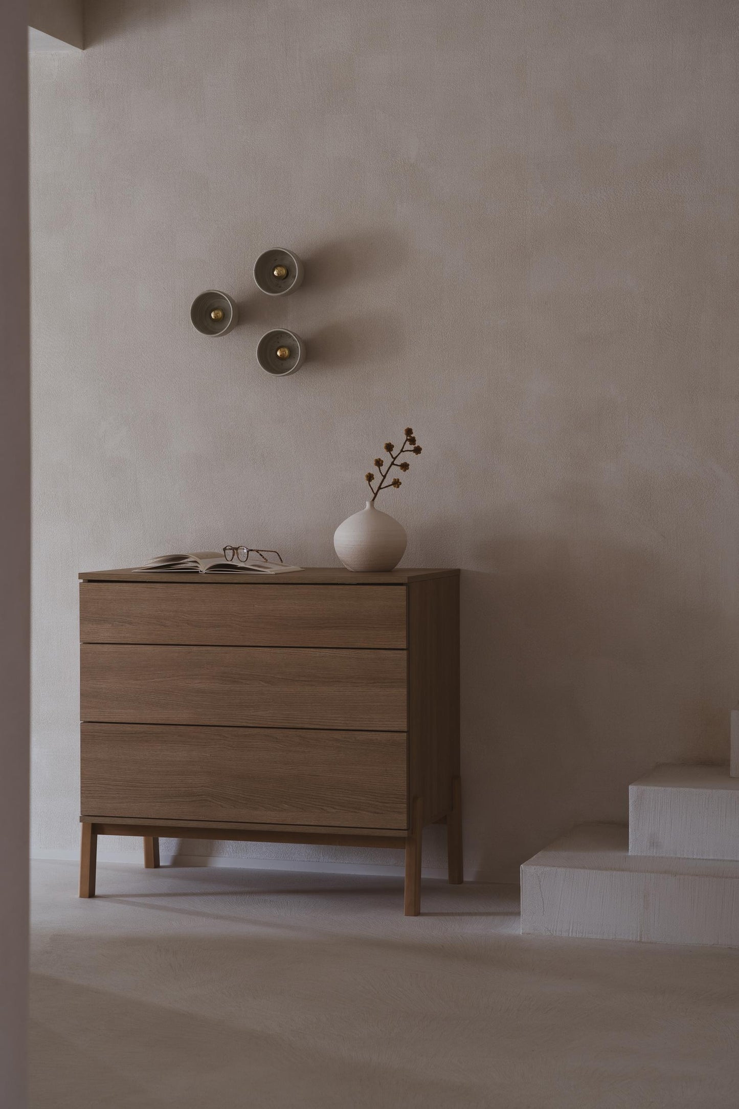 Quax Ashi 3 Drawer Chest Honey