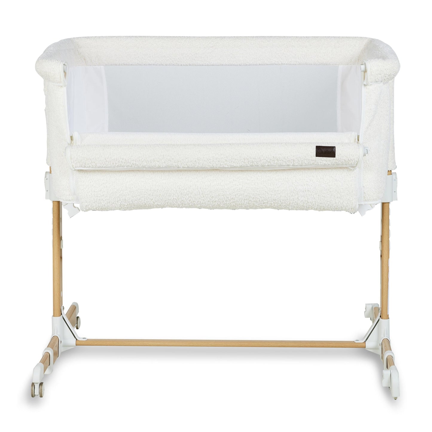 Quax Co-Sleeper Side by Side Natural Bouclé Cream