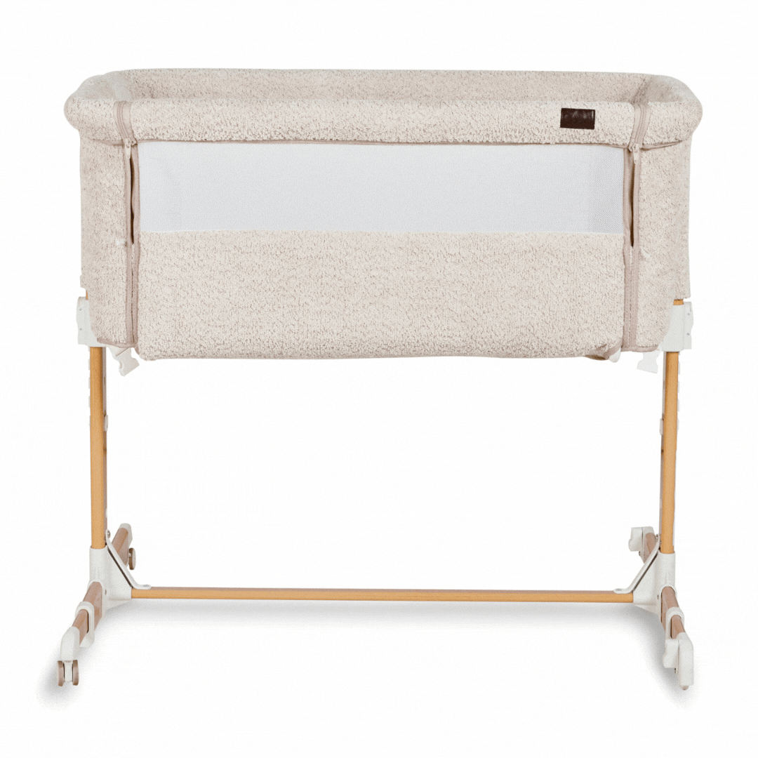 Quax Co-Sleeper Side by Side Natural Bouclé Sheep