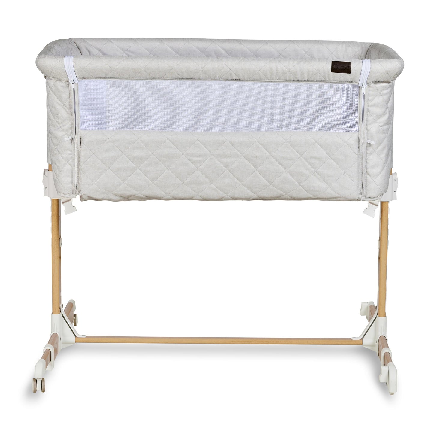 Quax Co-Sleeper Side by Side Natural Quilted Clay
