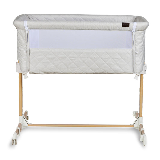 Quax Co-Sleeper Side by Side Natural Quilted Clay