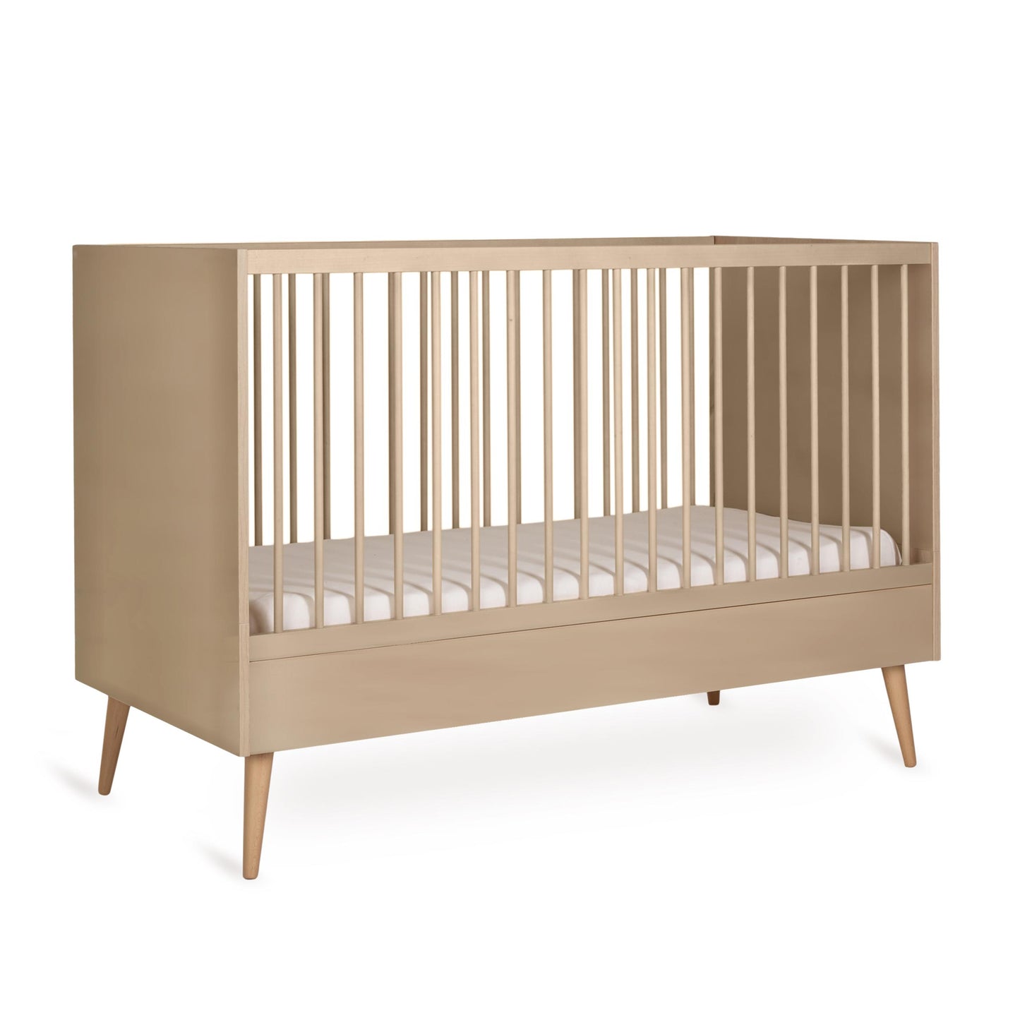 Quax Cocoon Convertible Cot Bed 140 x 70 cm Latte