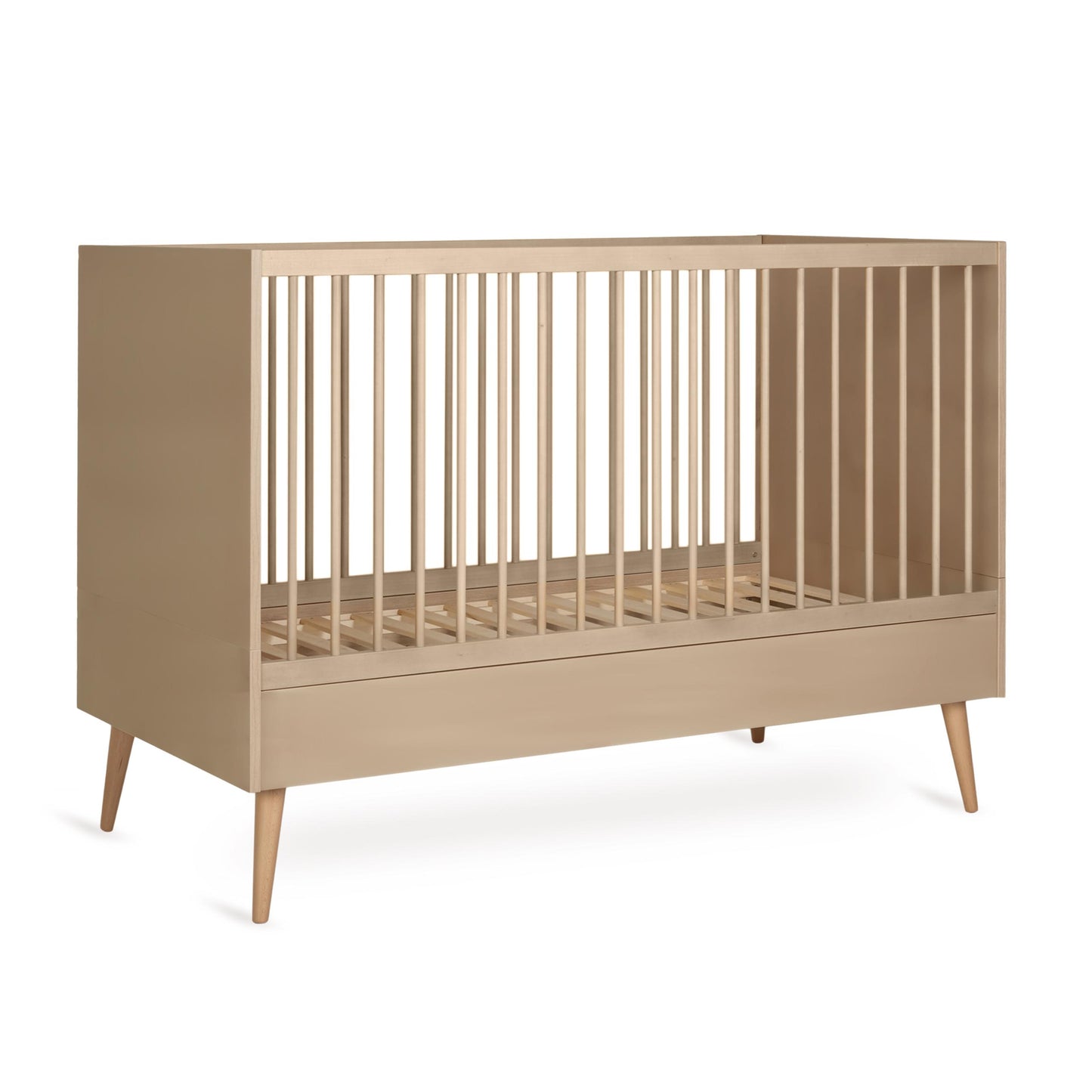 Quax Cocoon Convertible Cot Bed 140 x 70 cm Latte
