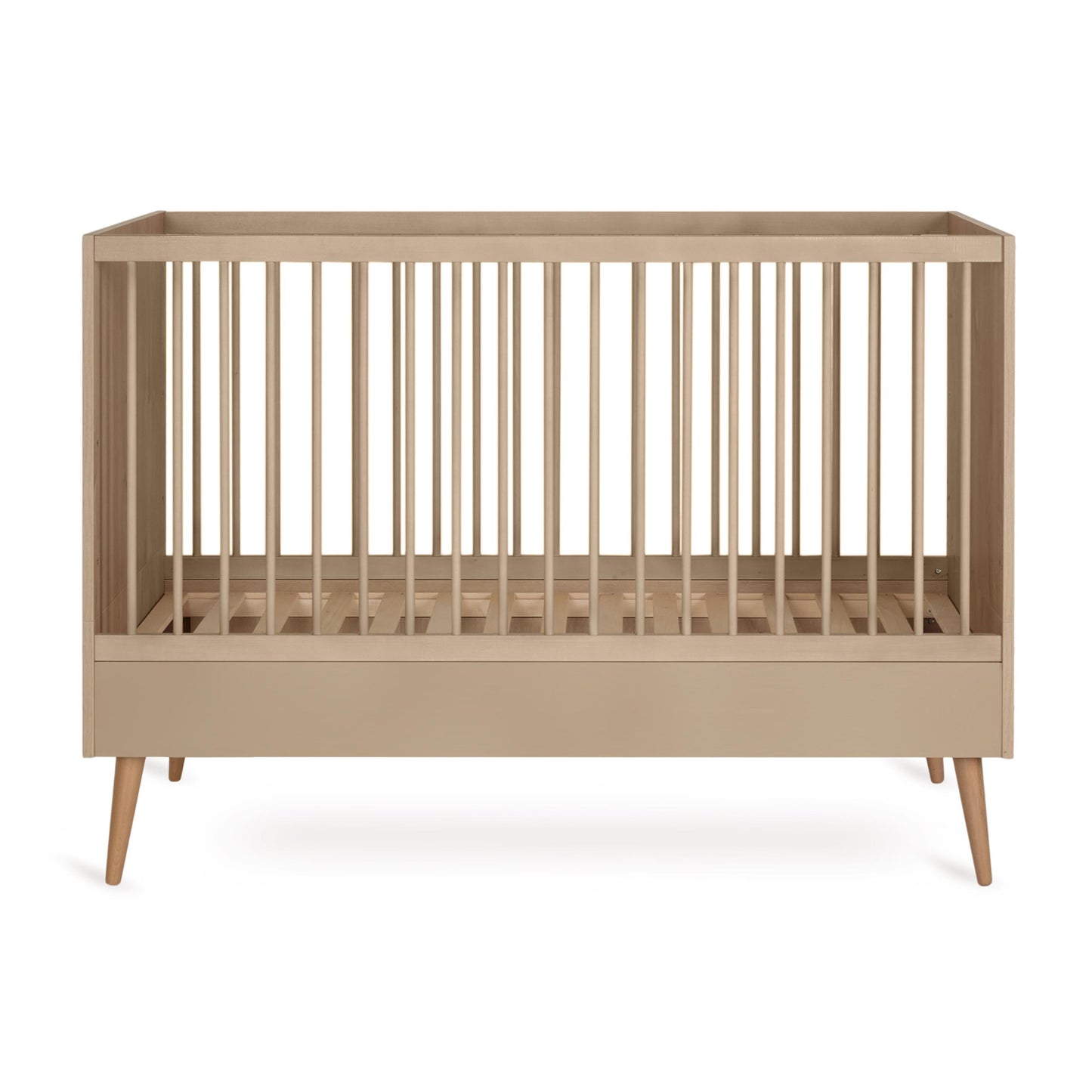 Quax Cocoon Convertible Cot Bed 140 x 70 cm Latte