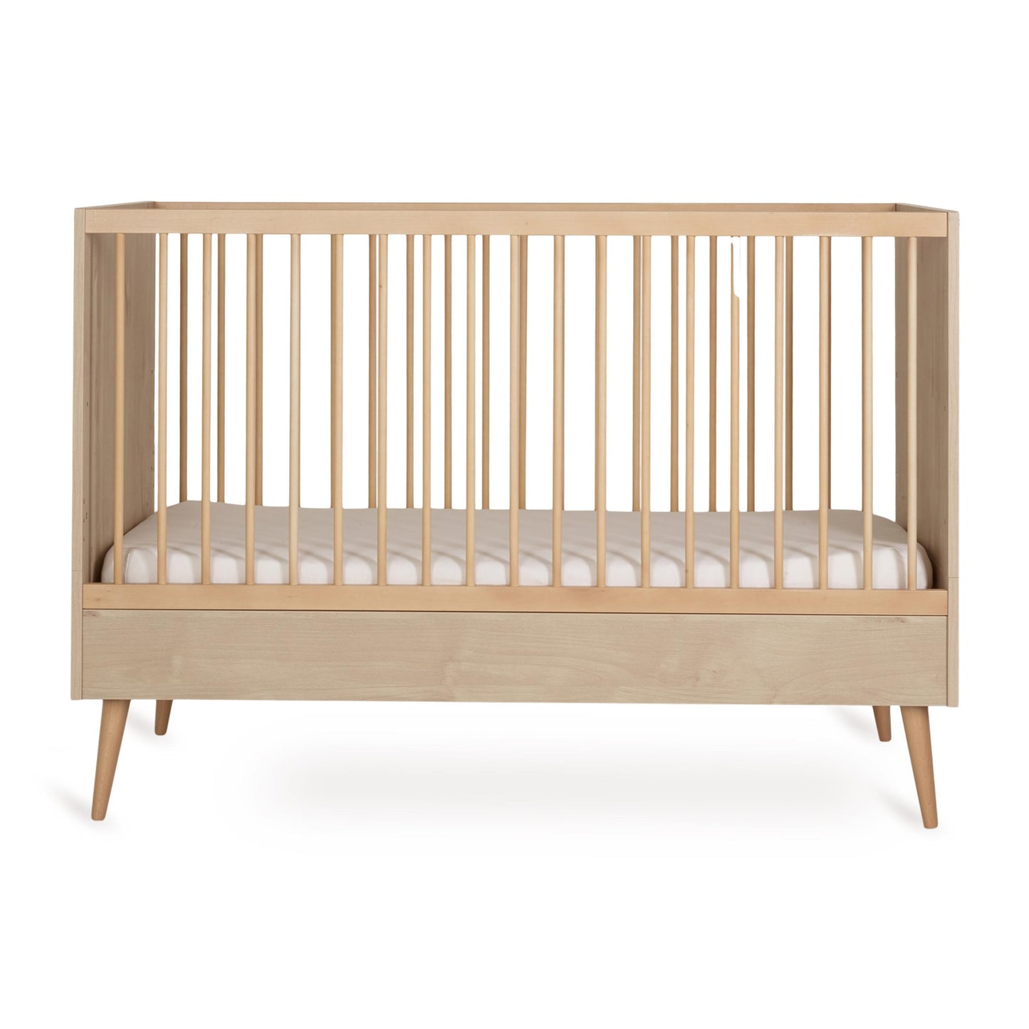 Quax Cocoon Convertible Cot Bed 140 x 70 cm Natural Oak