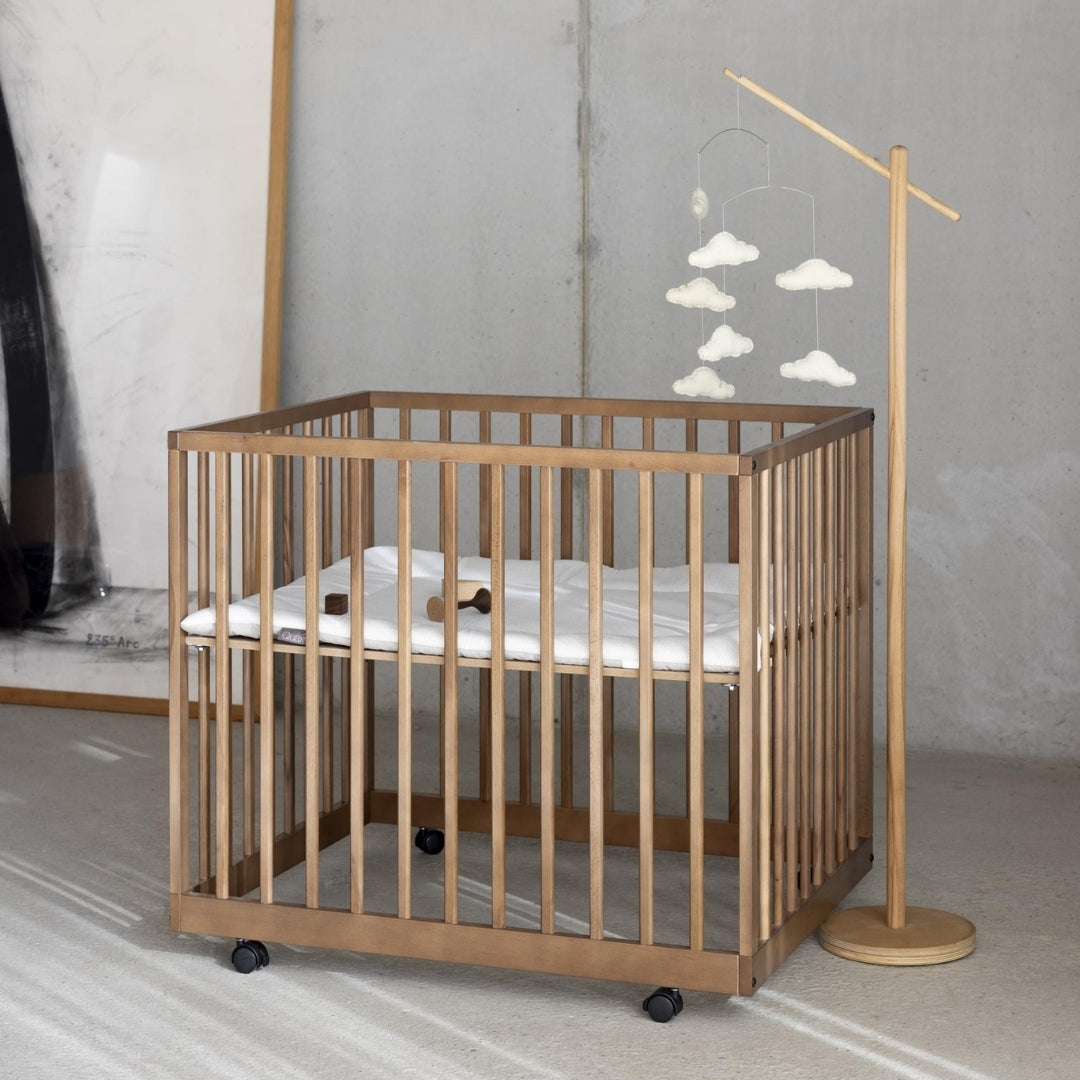 Quax Mori baby & toddler playpen walnut