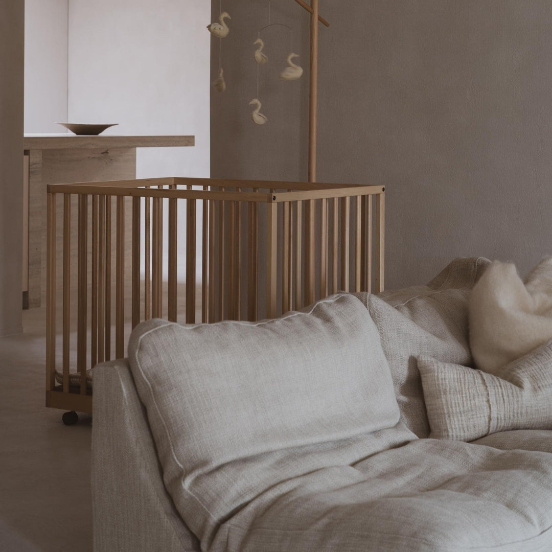 Quax Mori baby & toddler playpen natural