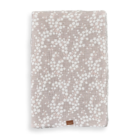 Quax Muslin Changing Pad Cover Natural Collection Blossom