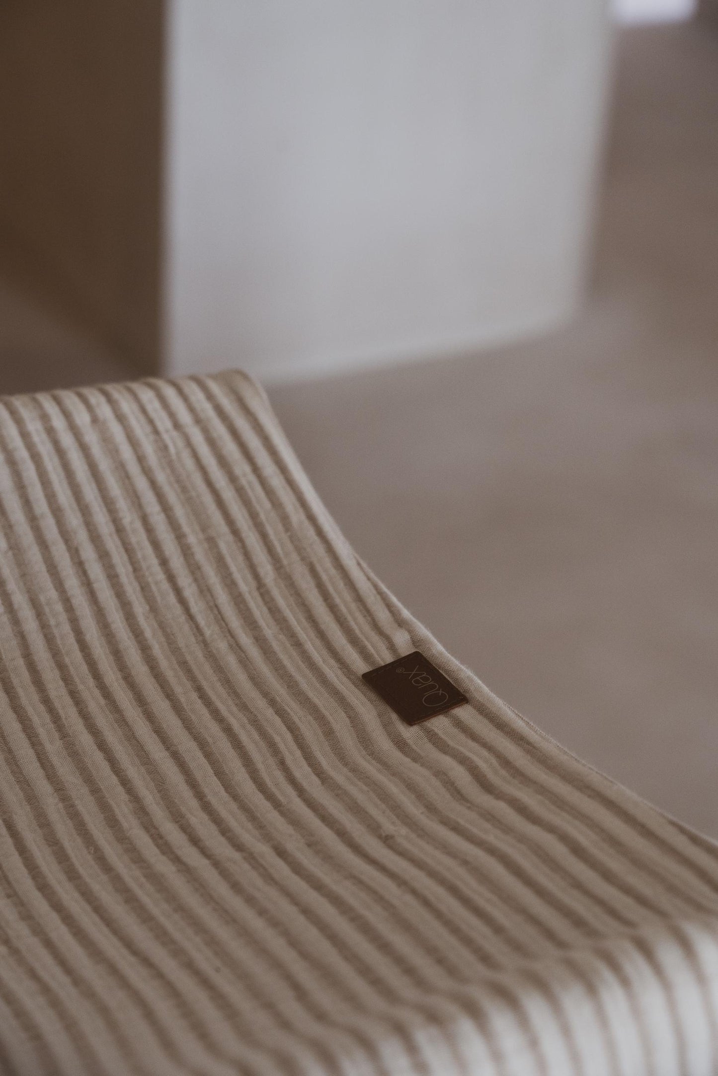 Quax Muslin Changing Pad Cover Natural Collection Stripes