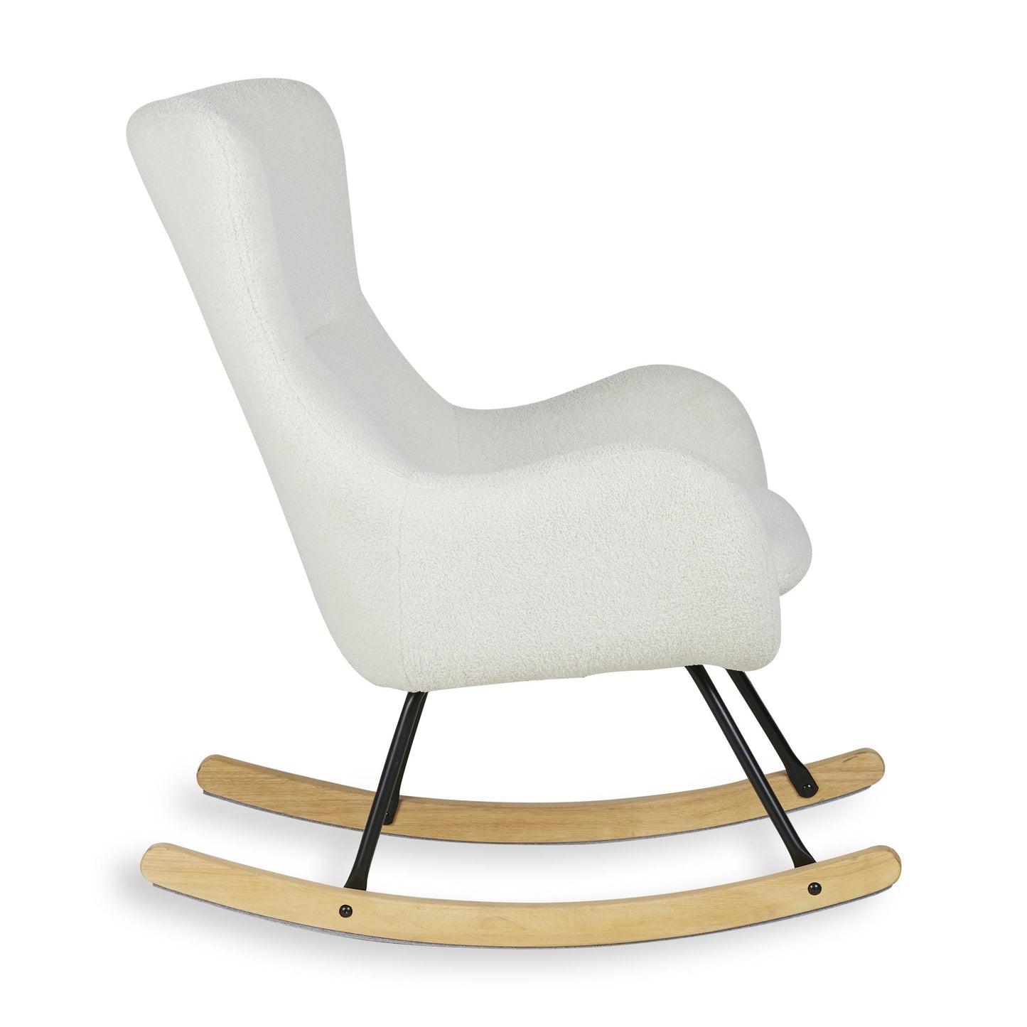 Quax Rocking Chair Basic Bouclé Cream