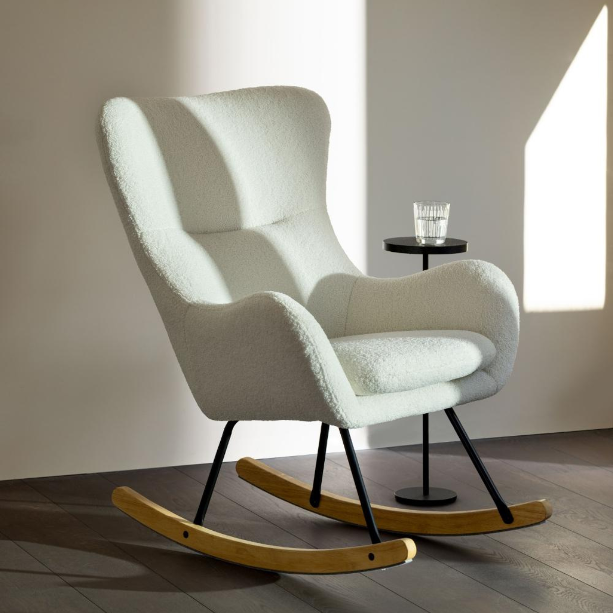 Quax Rocking Chair Basic Bouclé Cream