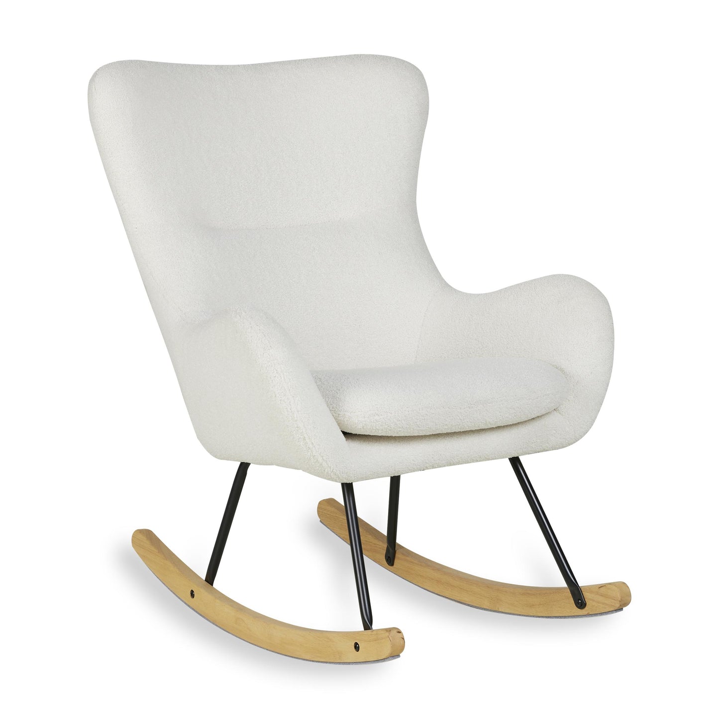 Quax Rocking Chair Basic Bouclé Cream – The Perfect Nursery Company