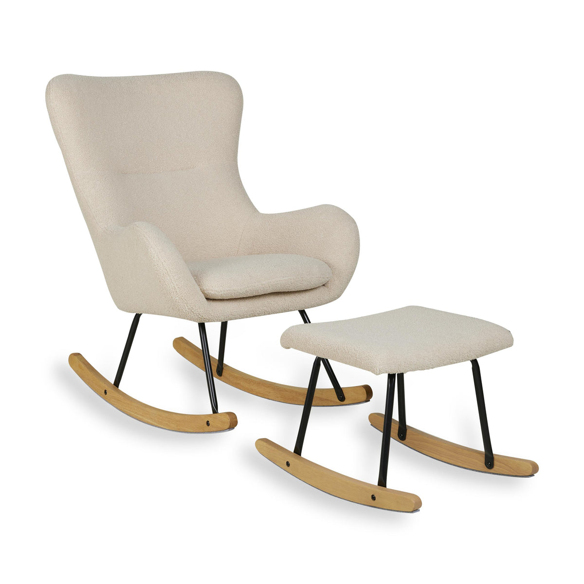 Foot Stool Basic Quax Rocking Chair Basic & Nordic Footstool Sheep Beige – The Perfect ...