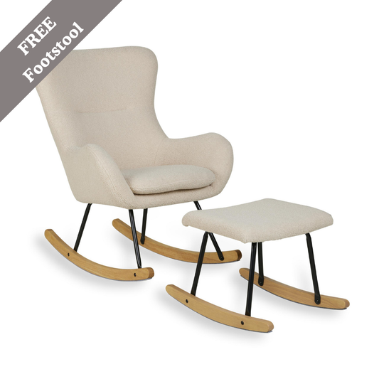 Quax Rocking Chair Basic Bouclé Sheep Beige