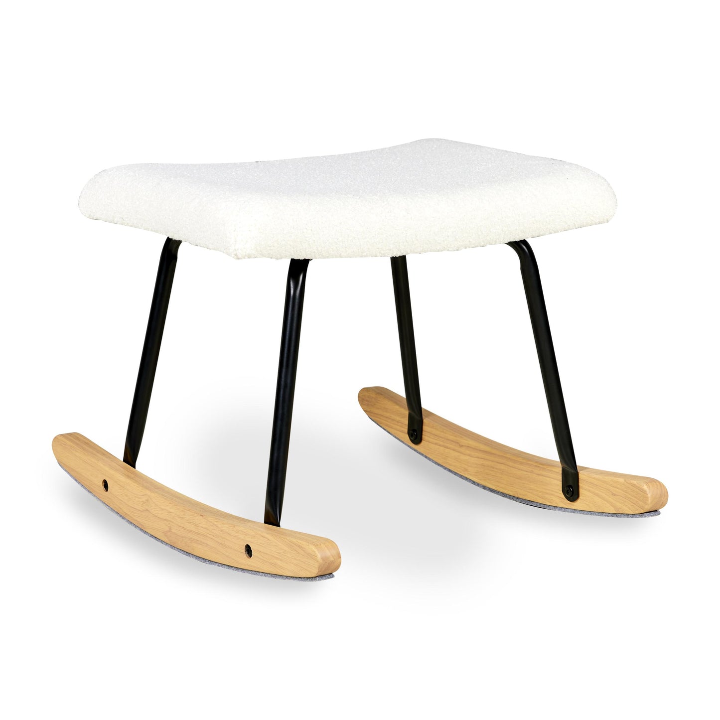 Quax Rocking Chair Basic & Nordic Footstool Sheep Cream