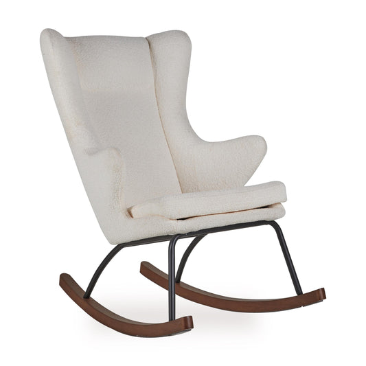 Quax Rocking Chair De Luxe Adult Bouclé Cream