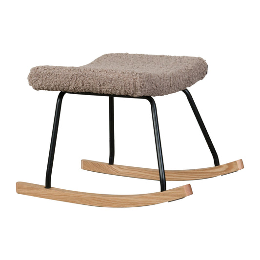 Quax Rocking Chair De Luxe Footstool Teddy Stone