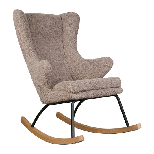 Quax Rocking Chair De Luxe Adult Teddy Stone