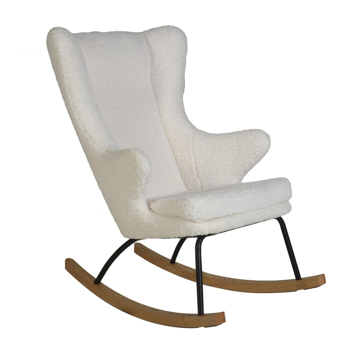 Quax Rocking Chair De Luxe Adult Teddy White